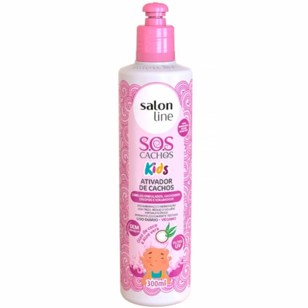 Ativador De Cachos Salon Line Kids Óleo De Coco 300ml