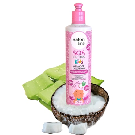 Ativador De Cachos Salon Line Kids Óleo De Coco 300ml