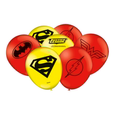 Balão Festcolor Especial Liga Da Justiça Pacote 25 Und