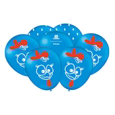 Balão Festcolor Galinha Pintadinha Pacote 25 Und