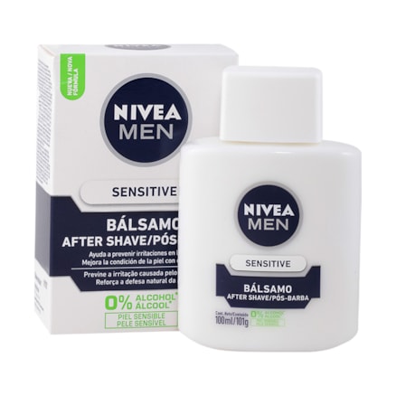 Bálsamo Pós Barba Nivea Sensitive 0% Álcool Proteção 100ml