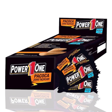 Barrinha Power 1 One Paçoca Zero Nutritivo 24 Und 18g