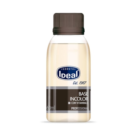 Base Unha Ideal Incolor Com Silicone Profissional 60ml