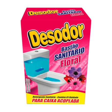 Bastão Sanitário Caixa Acoplada Desodor Floral 1 Und 70g