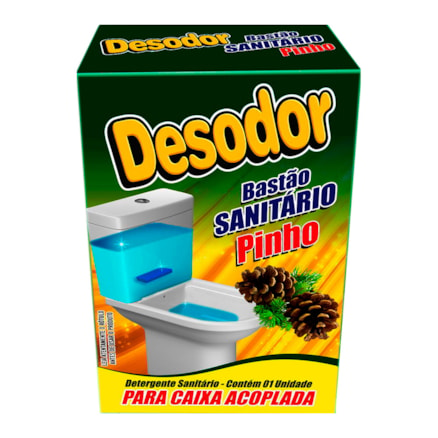 Bastão Sanitário Desodor Caixa Acoplada Pinho 1 Und 70g