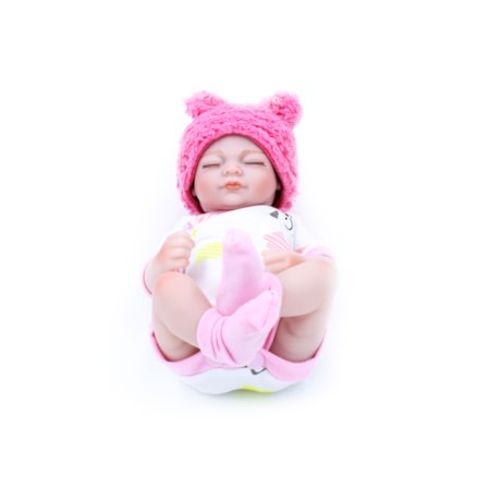 Bebê Feminino Vinil Mini Reborn Wcs