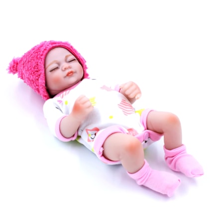 Bebê Feminino Vinil Mini Reborn Wcs