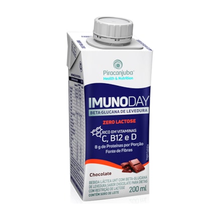 Bebida Láctea Imuno Day Piracanjuba 0 Lactose Choco 200ml