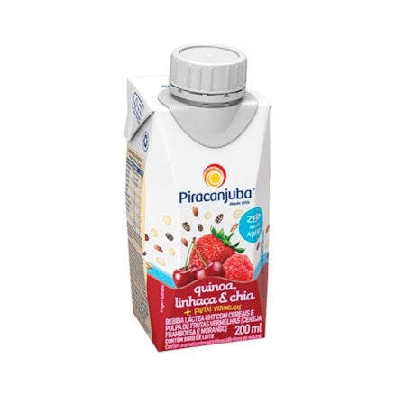 Bebida Láctea Piracanjuba Cereais Frutas Vermelhas 200ml