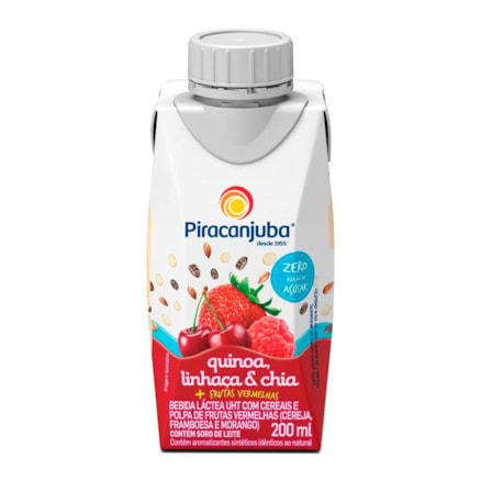 Bebida Láctea Piracanjuba Cereais Frutas Vermelhas 200ml