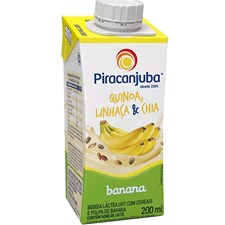 Bebida Láctea Piracanjuba Quinoa Linhaça Chia Banana 200ml