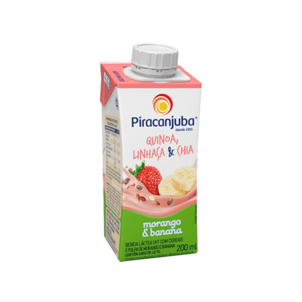 Bebida Láctea Piracanjuba Quinoa Morango E Banana 200ml