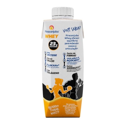 Bebida Láctea Piracanjuba Whey 0 Lactose Polpa Banana 250ml