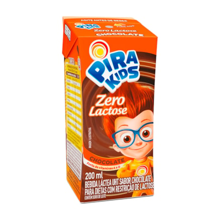 Bebida Láctea Pirakids Chocolate Zero Lactose 200ml