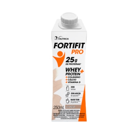 Bebida Láctea Whey Protein Fortifit Pro Coco 250ml