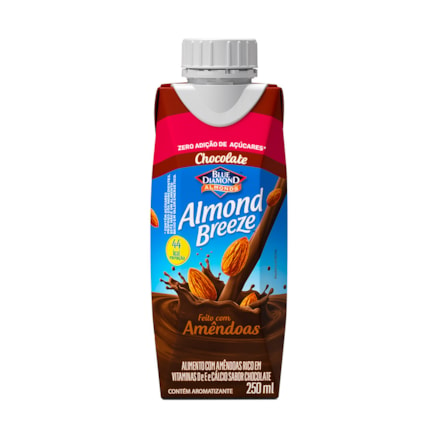 Bebida Vegetal Amêndoas Almond Breeze Chocolate 250ml