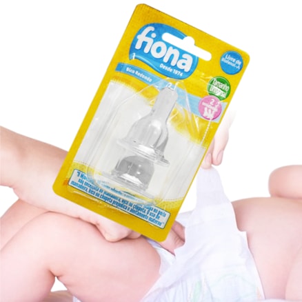 Bico Fiona Natural Silicone 8381 2 Und