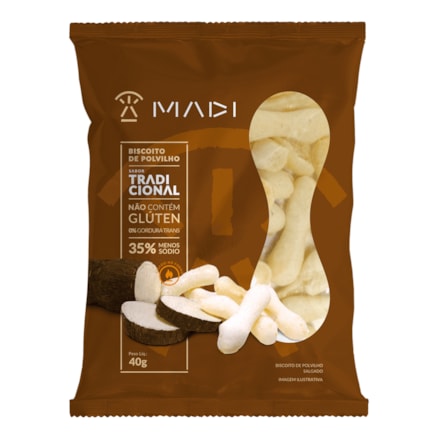 Biscoito De Polvilho Madi Tradicional 40g