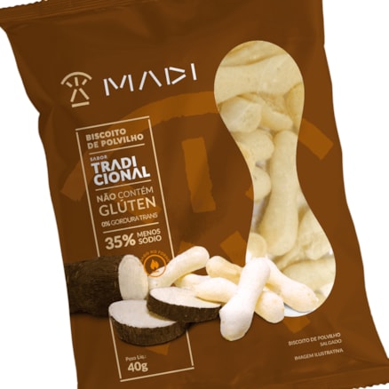 Biscoito De Polvilho Madi Tradicional 40g