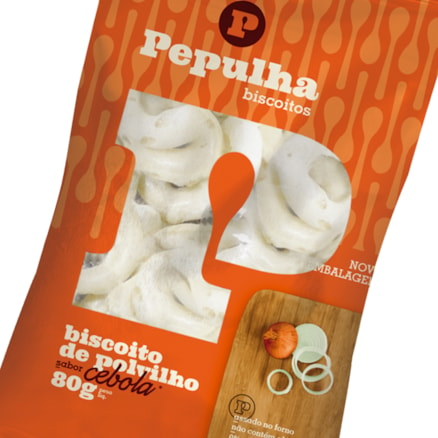 Biscoito De Polvilho Pepulha Sabor Cebola 80g