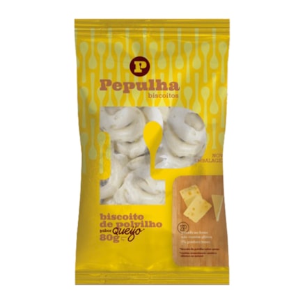 Biscoito De Polvilho Pepulha Sabor Queijo 80g