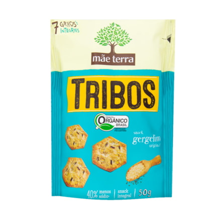 Biscoito Integral Gergelim Mãe Terra Tribos Orgânico 50g