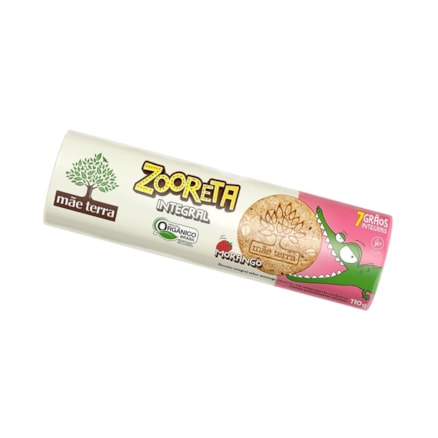 Biscoito Integral Mãe Terra Zooreta Morango 110g