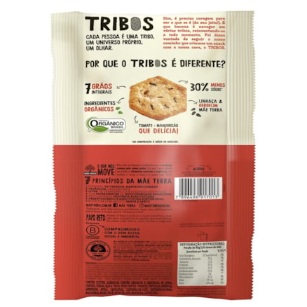 Biscoito Integral Tomate Manjericão Mãe Terra Tribo Und 25g