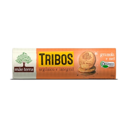 Biscoito Mãe Terra Tribos Integral Granola E Mel 130g