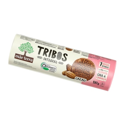 Biscoito Orgânico Integral Mãe Terra Tribos Cacau 130g