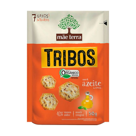 Biscoito Salgado Integral Mãe Terra Tribos Azeite 50g