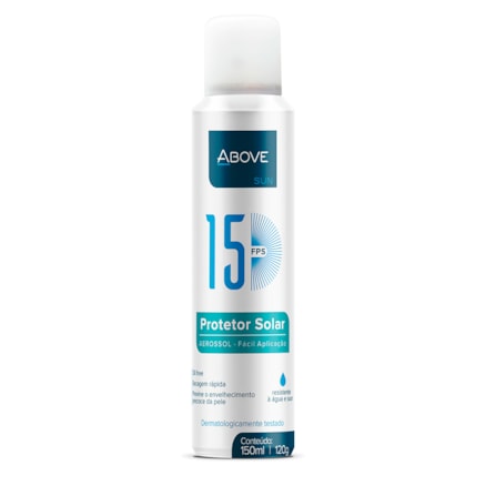 Bloqueador Solar Above Aerossol Fps15 Secagem Rápida 150ml