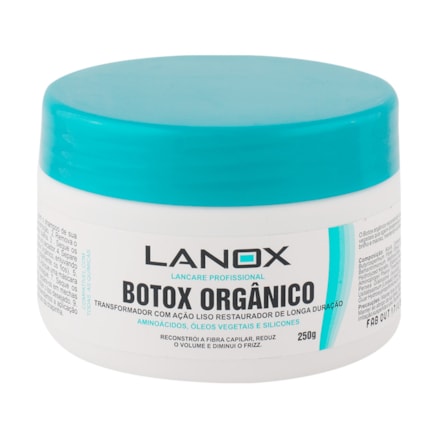 Botox Lanox Orgânico Ação Liso Restaurador Silicone 250g