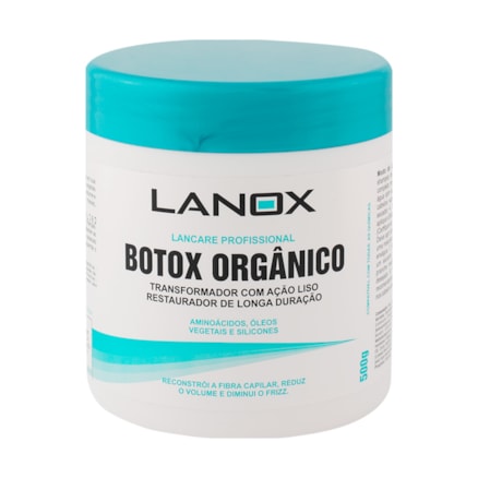 Botox Lanox Orgânico Ação Liso Restaurador Silicone 500g