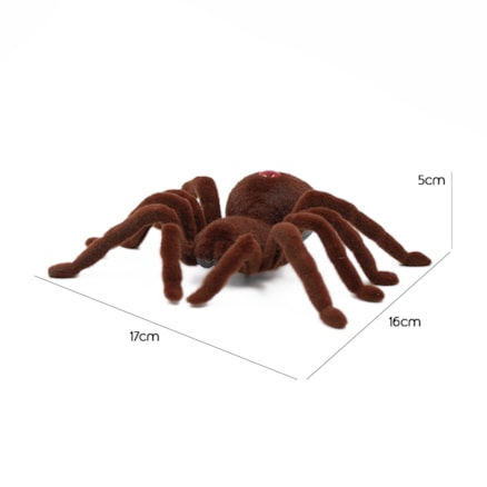 Brinquedo de Aranha com Controle Remoto Spider Realista Rastejador Infravermelho Halloween +8 Anos Pilha