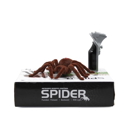 Brinquedo de Aranha com Controle Remoto Spider Realista Rastejador Infravermelho Halloween +8 Anos Pilha