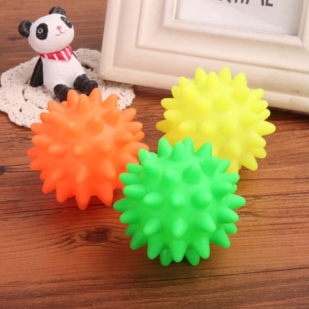 Brinquedo Mordedor Bolinha Bola Cravo Pet Cachorro Mordedor Antistress Apito Sortido