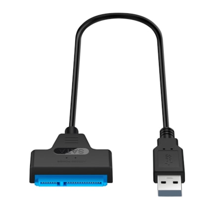 Cabo Adaptador Conversor USB 3.0 SATA SSD e HD 2.5 Notebook Computador 22 Pinos