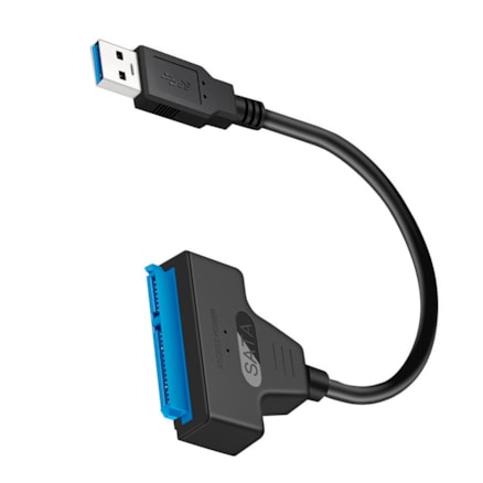 Cabo Adaptador Conversor USB 3.0 SATA SSD e HD 2.5 Notebook Computador 22 Pinos