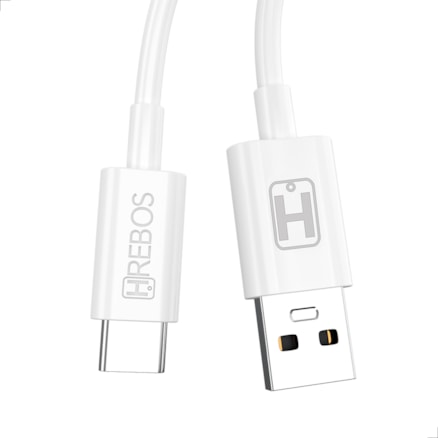 Cabo Carregador e Dados Rápido USB e Tipo C 3.1A Turbo Reforçado 2 Metros