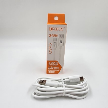 Cabo Carregador e Dados Rápido USB e Tipo C 3.1A Turbo Reforçado 2 Metros