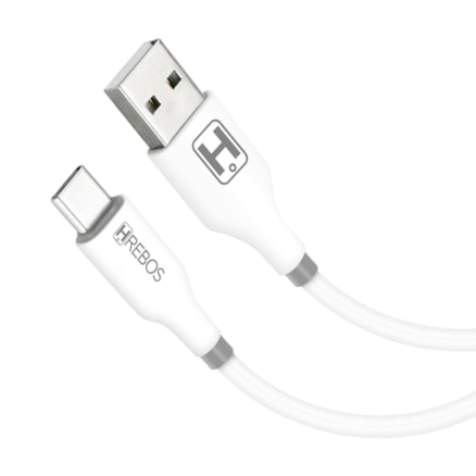 Cabo Carregador Turbo USB e Tipo C Carregamento Rápido e Dados Celular 1m 3.1a