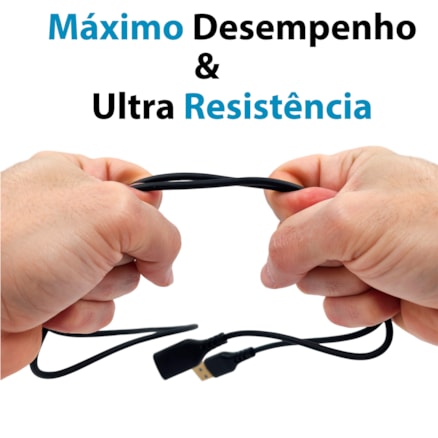 Cabo Extensor Usb 3.0 Otg Macho Fêmea Adaptador Extensão 1 metro Turbo Reforçado