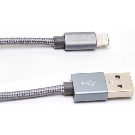 Cabo Lightning Usb Premium Goldentec Mfi Space Gray 2 Metros