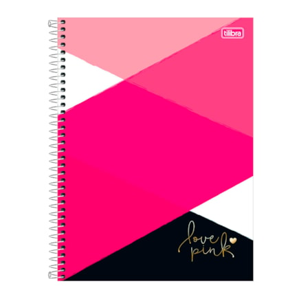 Caderno Tilibra Love Pink Capa Dura 2 Und 16 Matérias