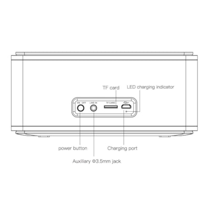 Caixa Som Doss V4.0 Bluetooth Sem Fio Portátil 12w Estéreo