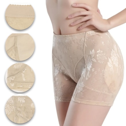 Calcinha Short Aumenta Quadril Nude Bm007n Bm