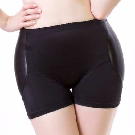Calcinha Short Aumenta Quadril Preta Bm010p Bm