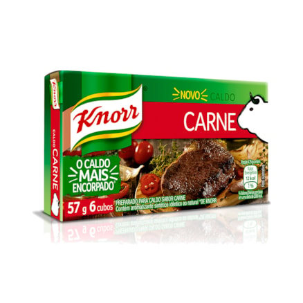 Caldo Knorr 10 Caixetas Com 6 Cubos Carne 57g