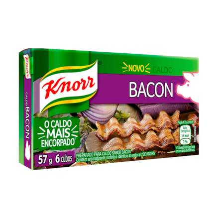 Caldo Knorr Bacon 10 Caixetas 6 Cubos 57g